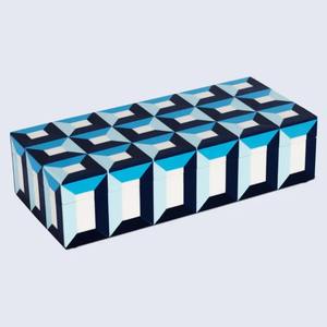 Boîte de rangement en résine peinte à la main de qualité supérieure, design personnalisable pour bijoux, maquillage, petits accessoires - Décoratif indien - Product Image 5