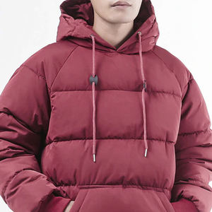 Veste matelassée en duvet d'hiver décontractée pour hommes manteaux imperméables de grande taille vente en gros OEM - Product Image 6