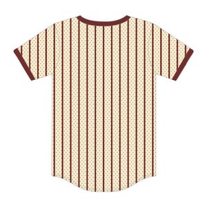 Jersey de béisbol de rayas neutras KAP personalizado, camiseta de fraternidad de malla de poliéster 100% con logotipos de apliques bordados - Product Image 3