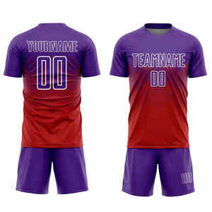 Ropa de fútbol de secado rápido transpirable, uniforme de camiseta de fútbol personalizado para adultos, uniformes de camiseta de fútbol de gran oferta OEM - Product Image 1