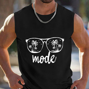 Camiseta sin Mangas de Malla de Alta Calidad para Hombre, Talla Grande, Ajuste Holgado, Algodón, Secado Rápido, Ecológica, Personalizable - Product Image 3