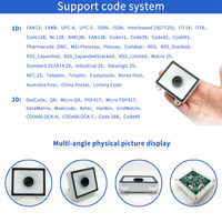 EMT8650MC Mini Auto Checkout Módulo de escaneo de código de barras USB RS232 Escáner de código QR para supermercado en stock