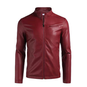 Chaqueta de Cuero para Hombre, Estilo Urbano, Ropa de Invierno, Prenda de Cuero Resistente, Estilo Moderno - Product Image 1