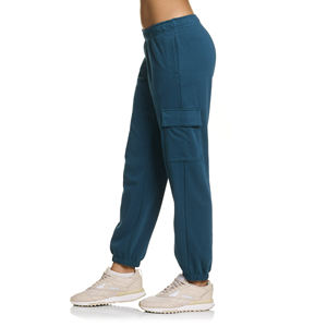 Fabricante de ropa de calle, pantalones de chándal holgados de lana de pierna recta de gran tamaño, pantalones Cargo con múltiples bolsillos laterales para mujer - Product Image 1