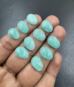 Piedra preciosa suelta de amazonita Natural de alta calidad con forma elegante CORTE DE cabujón fabricación de joyas utiliza piedras preciosas 10x14mm-15x20mm - Product Image 2