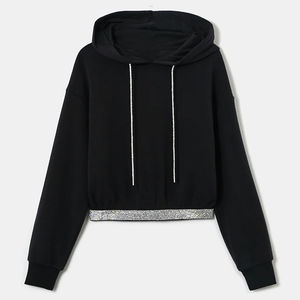 2025 traje de correr con capucha acampanada personalizado para mujer Venta caliente chándal de patrón sólido para adultos - Product Image 6