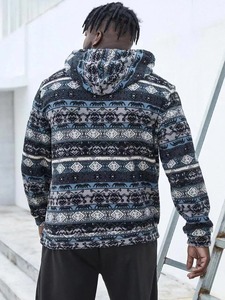 Sudadera con Capucha de Forro Polar con Logotipo Personalizado para Hombre, Sudadera Gruesa de Algodón Térmico para Invierno 2025 - Product Image 3