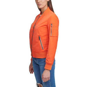 Veste bomber en softshell de haute qualité pour femmes, manches longues, automne, logo en cuir de vache, imperméable, respirante, coton polyester/nylon - Product Image 2