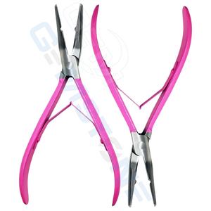 คีมต่อผมมืออาชีพขนาด 7 นิ้ว ยี่ห้อ GEMSTONE ENTERPRISES ทำจากสแตนเลส สำหรับต่อไมโครริง พร้อมด้ามจับสีชมพู รุ่น P-85 - Product Image 5