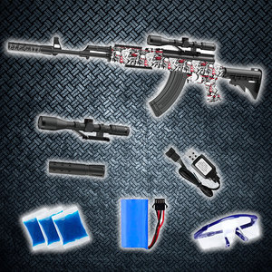 Fucile Automatico M416 con Lanciatore di Idrogel e Mirino Telescopico in Plastica Resistente - Product Image 2