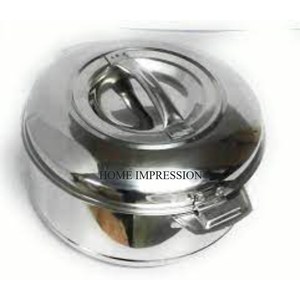 Couleur Argent Fini Brillant Poli En Acier Inoxydable Forme Ronde Luxueux Qualité Table À Manger Centre De Table Chapati Conteneur - Product Image 1