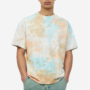 T-shirt surdimensionné de luxe en coton 100% pour hommes | T-shirt vierge lourd à épaules tombantes | Streetwear personnalisé OEM - Product Image 2