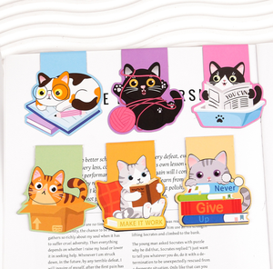 แพ็คสติกเกอร์ PVC ลายแมวน่ารัก สติกเกอร์การ์ตูนสัตว์เลี้ยงน่ารัก กันน้ำ ไวนิล รูปทรงสี่เหลี่ยมผืนผ้า น้ำหนักเบา ยี่ห้อ ELEVE สำหรับตกแต่งแล็ปท็อปและโทรศัพท์ - Product Image 3