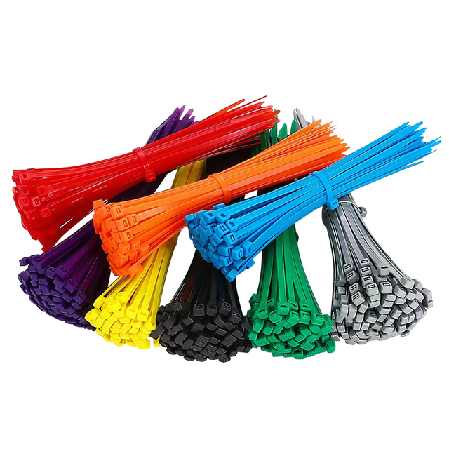 Self-Locking Color Zip Ties 3*160mm 1000 Pack UV Resistant PA66 Nylon Cable Ties High Quality 94V-2