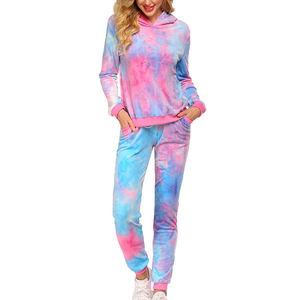 Survêtement femme survêtement fille 100% coton velours velours polyester nylon coupe-vent survêtement velours survêtements ensemble pour femmes - Product Image 3