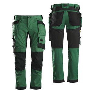 <b>Men's</b> <b>Green</b> Work <b>Pants</b> Polyester CE Certified Breathable Abrasion Resistant Utility <b>Cargo</b> <b>Pants</b> Needle Detection for Workwear - Product Image 4