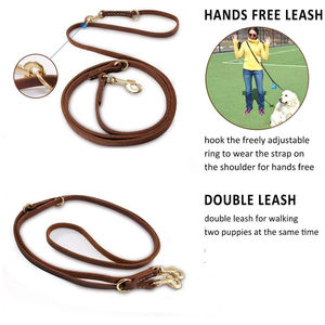 Personnalisé 2024 Chien Laisse Usine directe designers motif en gros coloré grand chien collier pour animaux de compagnie laisse en cuir pour chien - Product Image 2