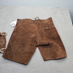 Auténticos Pantalones Cortos de Cuero de Ante Vacuno Personalizados, Ligeros, Estilo Lederhosen, Prendas Tradicionales Bávaras - Product Image 4