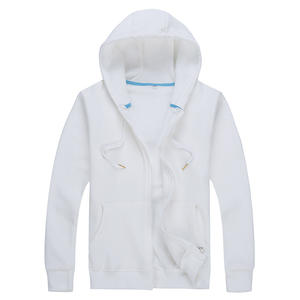 Vente en gros de couleur personnalisée sweat à capuche zippé léger en coton et polyester mélangé coupe unisexe - Product Image 2