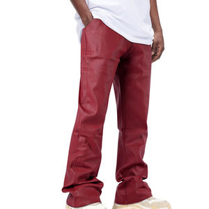 Pantalones de cuero genuino para hombre de calidad superior Precio asequible Ropa de hombre Pantalones de cuero genuino para venta en línea - Product Image 5