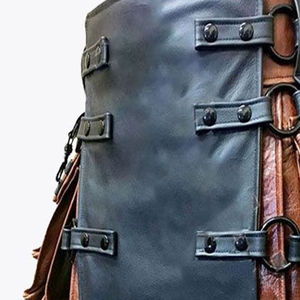 Kilt utilitaire écossais de haute qualité pour hommes avec sangles en cuir de fixation avec logo personnalisé Fabriqué au Pakistan Kilts écossais pour hommes - Product Image 5