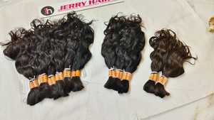 Extensiones de cabello humano sin procesar de grado Remy superior indio de alta calidad Aspecto natural Jerry rizado Jerry - Product Image 4