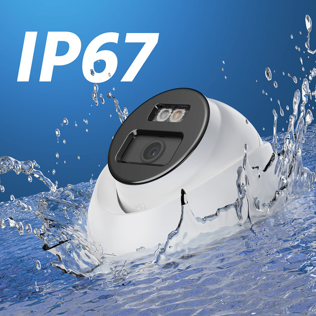 ANNKE 3K(5MP) PoE IP Turret Camera Indoor Outdoor IP67 Waterproof With AI Detection & Smart Dual Light & Microphone