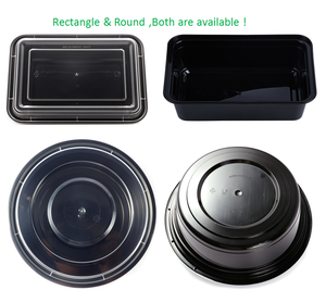 Fuling कस्टम स्पष्ट भोजन प्रस्तुत करने का कंटेनर ढक्कन के साथ आयताकार डिस्पोजेबल माक्रोवेव दोपहर के भोजन के बॉक्स प्लास्टिक खाद्य कंटेनर - Product Image 4