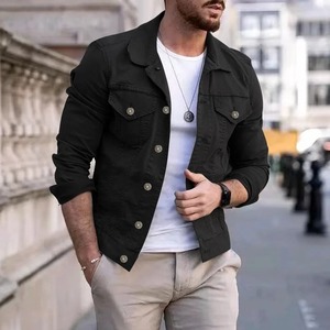 Nouveauté 100% Veste respirante en coton pour homme, jeans délavés stylés de qualité supérieure, vestes décontractées personnalisées en denim pour homme - Product Image 3