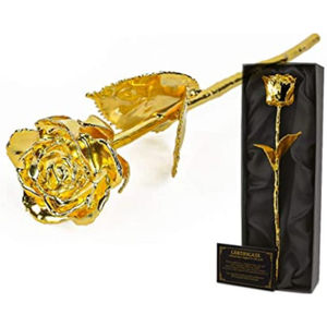 Elegante Rosa Roja Natural Bañada en Oro de 24k, Regalo Romántico Único para el Día de San Valentín, Día de la Madre, Bodas y Decoración del Hogar - Product Image 4