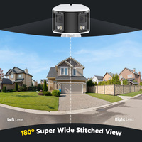 Caméra IP CCTV panoramique ANNKE FCD800 4K 8MP à 180 degrés, surveillance intelligente, avertissement sonore, audio bidirectionnel, caméra bullet