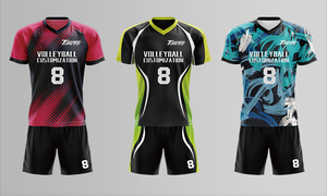 Custom New Uniform Design <b>Set</b> Low MOQ OEM <b>Volleyball</b> Uniform For Men Quick dry 100% Polyester Material Lightweight - Product Image 5