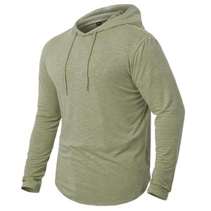 Sudadera Deportiva de Compresión, Corte Regular, para Entrenamiento, Otoño, OEM, Logotipo Personalizado, Algodón, Felpa, Ecológica, para Gimnasio, Ropa Deportiva para Hombre - Product Image 2