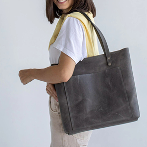 Capacité sac fourre-tout femmes en cuir véritable sac à bandoulière bureau sac à main mode pour la LTB-0258 quotidienne - Product Image 1