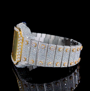 Reloj Mecánico de Acero Inoxidable Suizo con Diamante Moissanite de Lujo, Elegante y de Alta Gama - Product Image 2