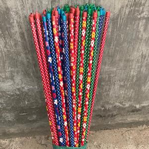 Nouveau produit manche de balai en bois fleur et bâton de vadrouille à pois balai à long manche écologique pour le nettoyage - Product Image 2