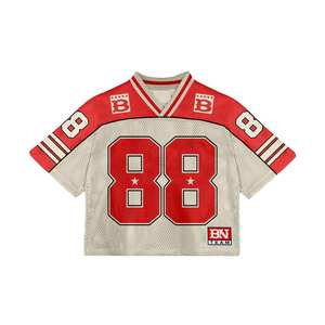 Offre Spéciale nouveauté mode personnalisé épaule tombante Sublimation partout imprimé solide plaine léger col en v t-shirts - Product Image 3