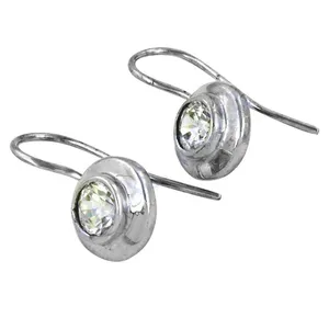 Pendientes Geométricos de Diamantes de Circonita Cúbica Chapados en Oro Rosa para Mujer, Regalo de Compromiso - Product Image 1