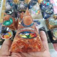 Cristaux de quartz rose naturels faits à la main de haute qualité, écologiques, avec sphère d'améthyste, pyramide d'orgone, vente en gros d'orgonite énergétique