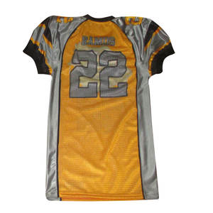 Ensemble de maillots d'entraînement de football américain pour garçons uniformes en maille spandex polyester bon marché avec fonction respirante et logo de l'équipe - Product Image 4