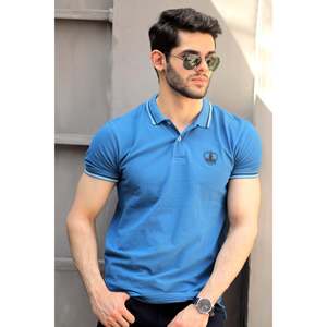 Camiseta Polo Delmont para Hombre, 100% Algodón, Diseño Sólido Básico, Transpirable, Tejido de Punto, Color Oscuro, Parches Bordados, Tallas Grandes XL 6XL - Product Image 3