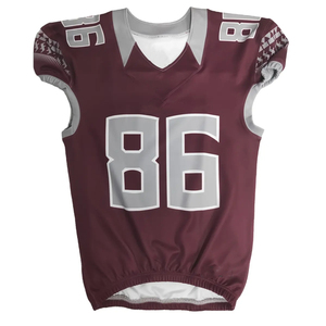 Haute Qualité Conçu Boxy Fit Chemises Courtes Classique Sublimation Patchwork Broderie Maillot De Football Américain Pour Hommes - Product Image 6