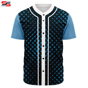 เสื้อกีฬาเบสบอลและซอฟต์บอลสีขาวสำหรับผู้ชายเสื้อกีฬาโพลีเอสเตอร์แบบซับลิเมชันระบายอากาศได้ดี - Product Image 3