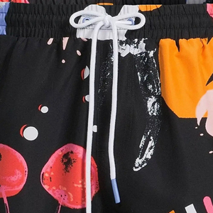 Mens Acid Wash Sweat Shorts High Street <b>Canvas</b> Custom Sublimation <b>Printed</b> Beachwear Top Selling OEM Wholesale Manufacturer - Product Image 2