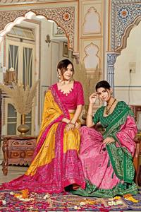 Hermosa Colección Moderna de Lehenga Choli de Seda Bordada hasta el Suelo para Navratri, Precio Económico, Sitios de Venta al por Mayor, OEM ODM - Product Image 5