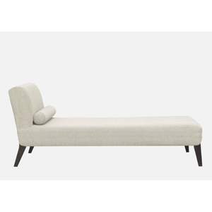 Chaise longue contemporaine en tissu RHS dans une application de salon crème ivoire - Product Image 3