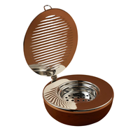 Brûleur d'encens en métal écologique et durable, finition dorée, design moderne, style indien, pour la maison et la table