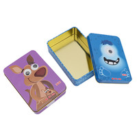 Weihnachts-Geschenkdose für Kinder mit Deckel, Metallbehälter für Süßigkeiten, Kekse, Schokolade, Individuell Bedruckte Großhandelsverpackung, OEM-Fertigung