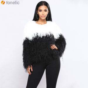 Suéter de Punto Fino de Lana para Mujer 2022, Logotipo Personalizado, Cálido, Informal, Estampado, Alta Calidad, Talla XS, OEM, ODM, Gran Venta - Product Image 3