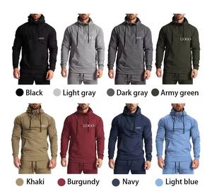 Ensemble de survêtements pour hommes en polaire technique 2026, design personnalisé avec logo, couleur unie pour l'hiver - Product Image 6